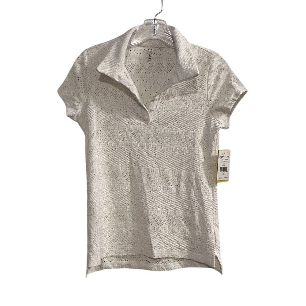 Eleven by Venus Williams‎ Women's XS White Polo Shirt Lightweight Breathable